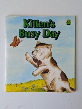 5/$15 Kids Book Kitten's Busy Day Leap Frog Early Reader 1990 Pre-K Reading PreK